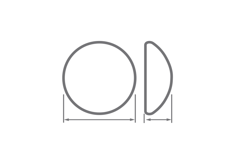 Mentor-Smooth Cresent Tissue Expander - 400 cc